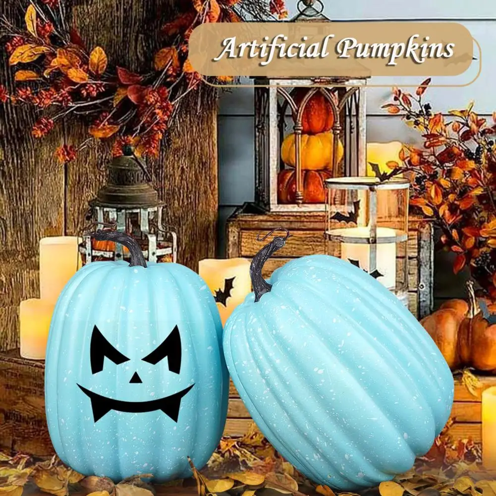 Dipingi le tue zucche autunno Harvest Decor zucche artificiali per il ringraziamento pittura fai da te modello di zucca per le vacanze autunnali