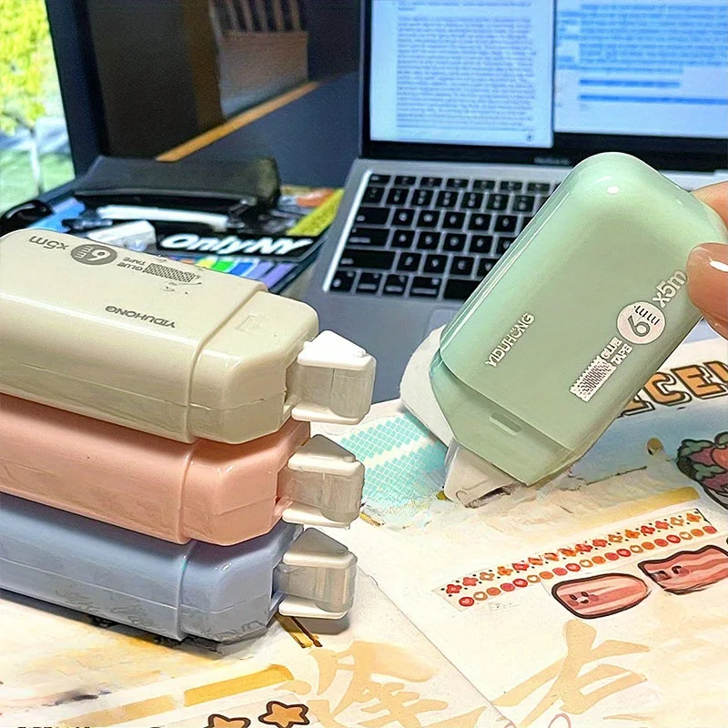 4 قطع من شريط لاصق Morandi Easy Tear على الوجهين، مناسب لسجلات القصاصات والملصقات وألبومات الصور - مثالي للوازم المكتبية #4