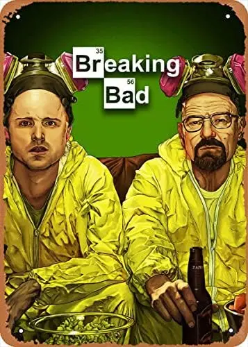 Vintage Metal Tin Signs Movie Poster Retro Metal Sign breaking bad Breaking Bad Wall Art Decor Tin Sign-