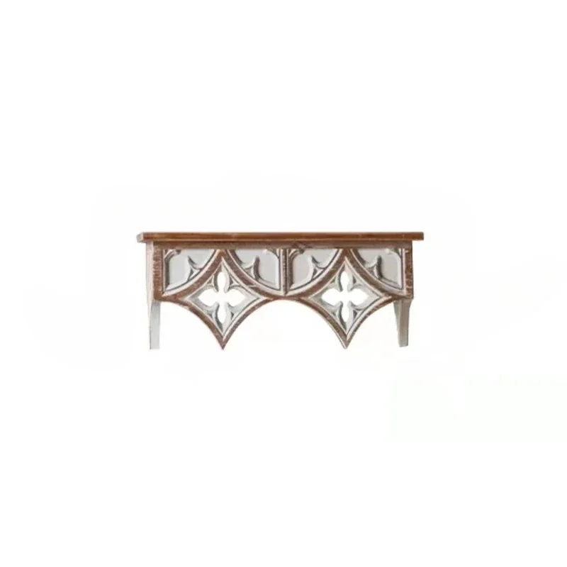 American Country Retro Wall Shelves Old Carved Decor Creative Hotel Decoration Characteristic Floating Shelves for Wall