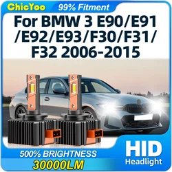 LED Headlights 120W Canbus No Error Xenon Light 12V Plug and Play For BMW 3 E90/E91/E92/E93/F30/F31/F32 2006-2012 2013 2014 2015
