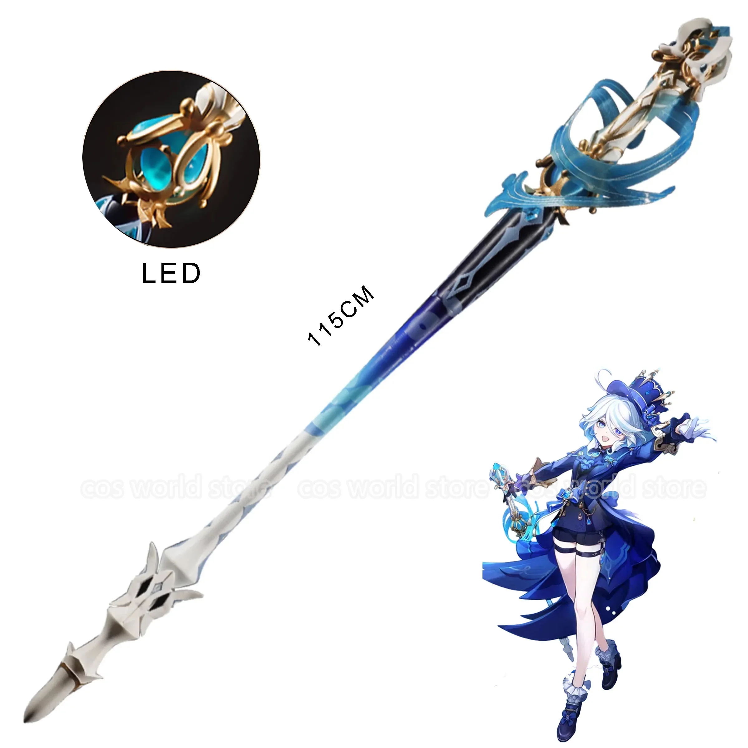 Game Genshin Impact Furina Cosplay Props Sword Splendor of Tranquil Waters Light Weapons Halloween Carnival Costume Accessories