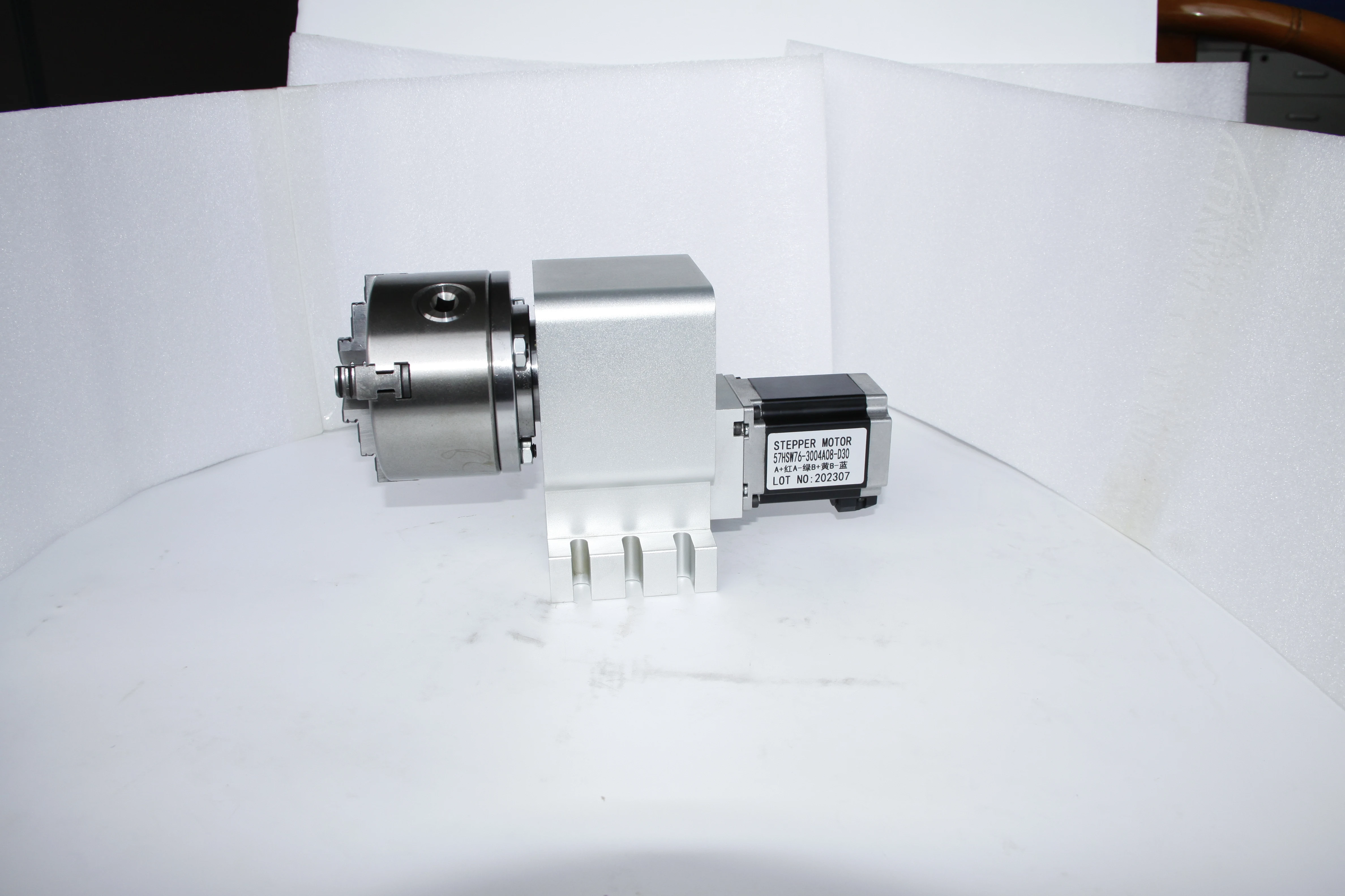 CNC Rotary 4th Fourth A Axis Kit Dividing Head Gearbox Gear Reduction 10:1 With 3 4 Jaws 100mm Chuck