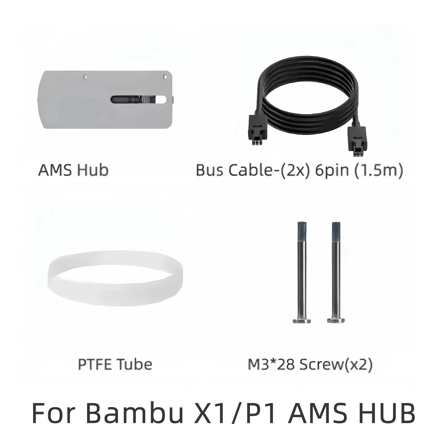 For Bambu Lab AMS Hub Expand AMS Connection for Bambu X1/P1 Series Printers AMS Unit Multi-AMS 16 Channels AMS 2 Pro Upgrade Kit