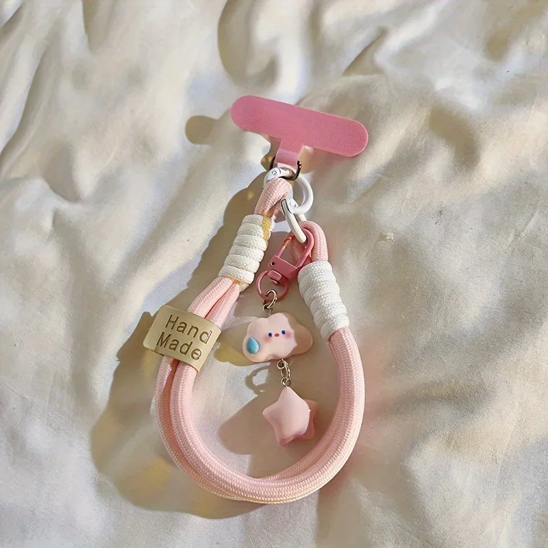Colourful Mobile Phone Strap with Star Charm, Gift for Her