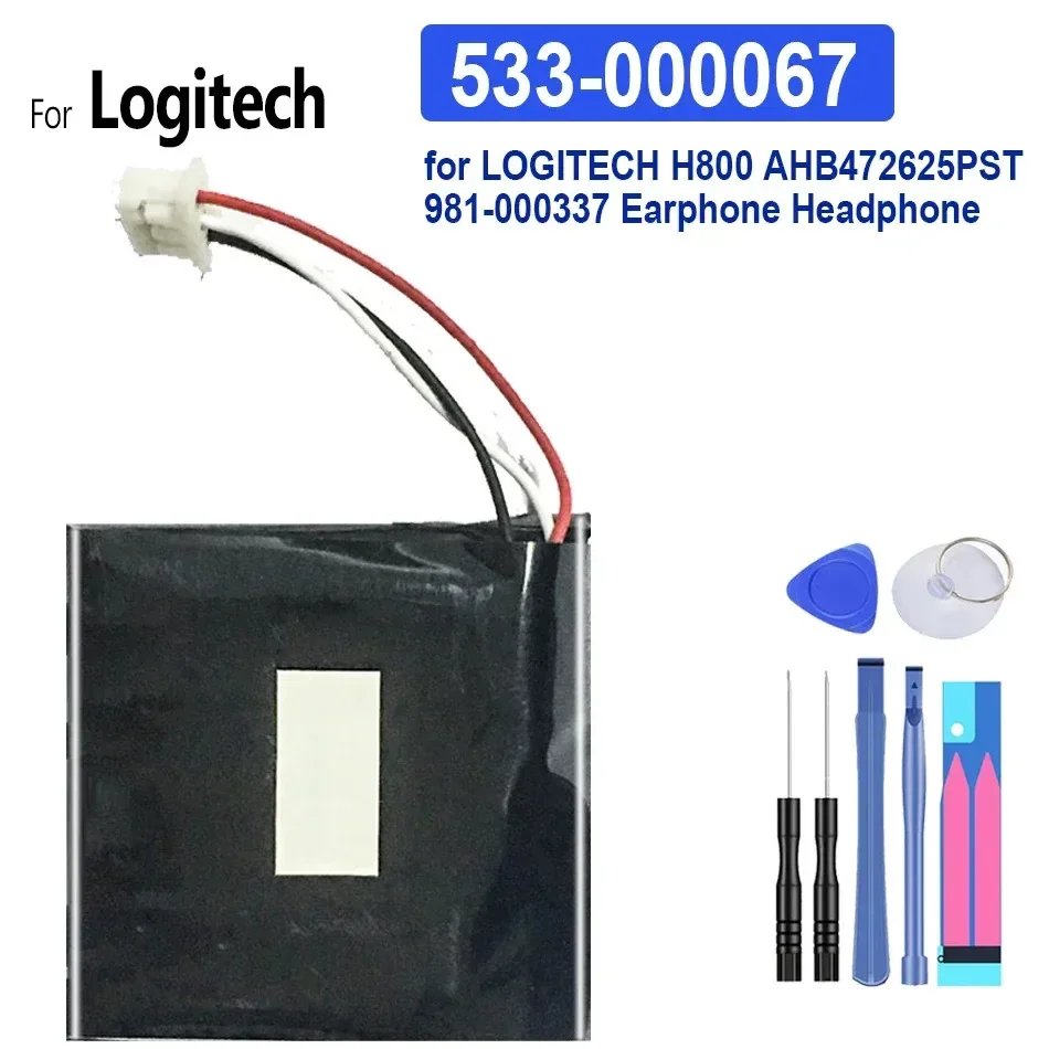

150mAh-400mAh Battery For Logitech H800 533-000067 AHB472625PST 981-000337 Spotlight Big Power Bateria