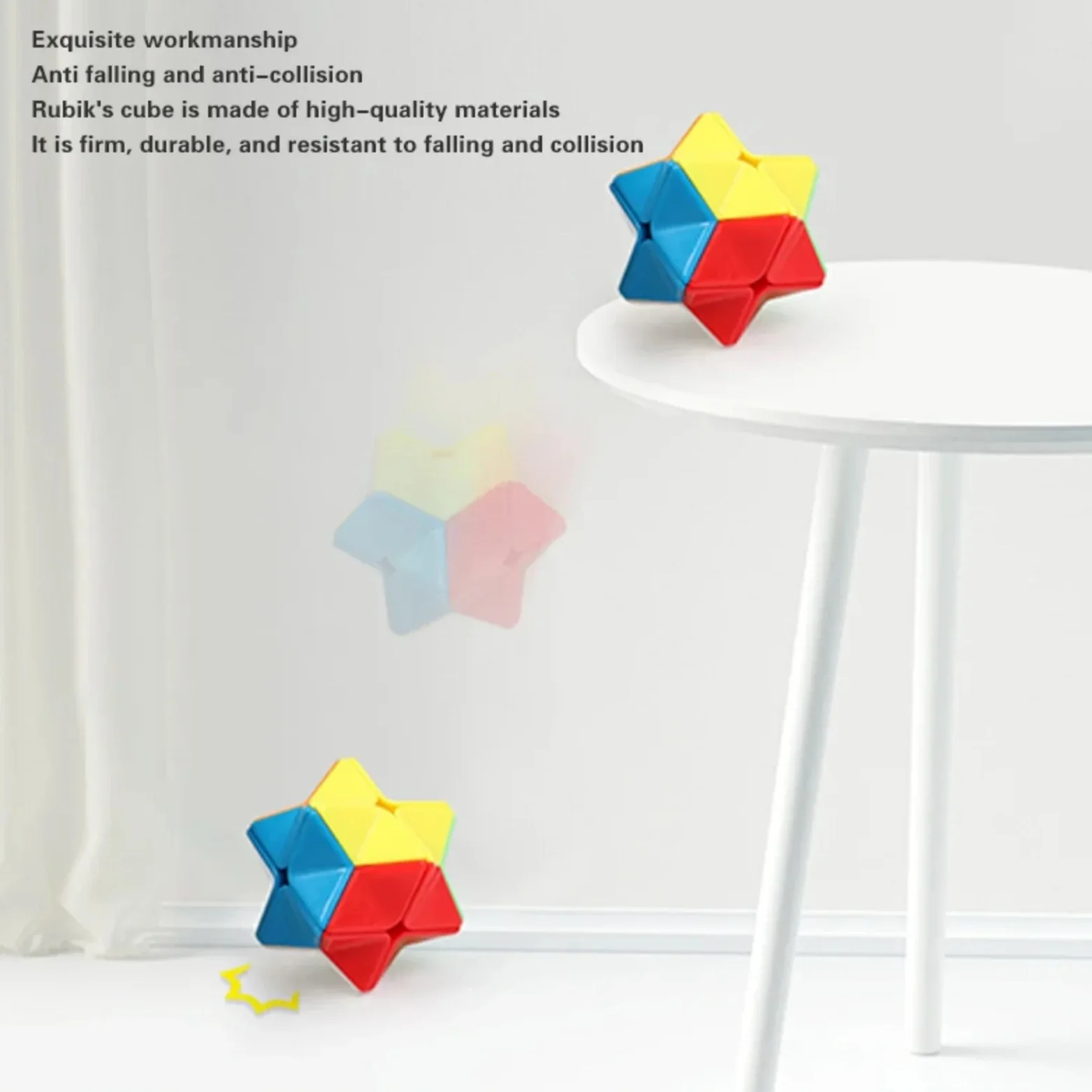 Cube magique coloré, Puzzle torsadé, Cube de vitesse professionnel, jouet de doigt, casse-tête éducatif pour enfants et adultes