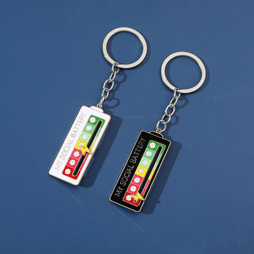 Llavero Creativo y Divertido para la Gestión de la Expresión Emocional, con Selección Móvil, Insignia Social, Colgante de Nicho y Personalizado