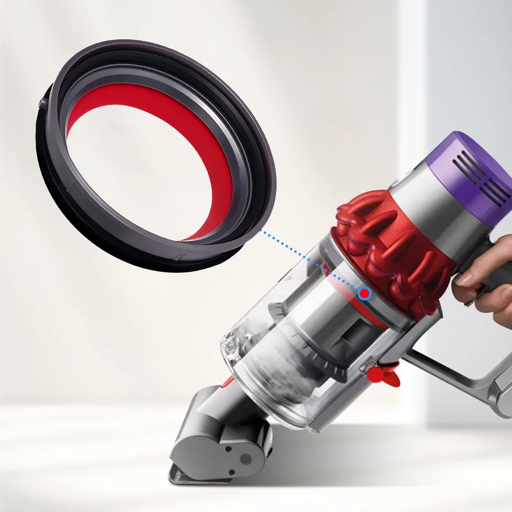 Top Fixed Sealing Ring Part For Dyson V10 SV12 Vacuum Cleaner with T8 tool Dirt Cup Dust Cup Bottom Lid Seal Rubber Ring Fitting