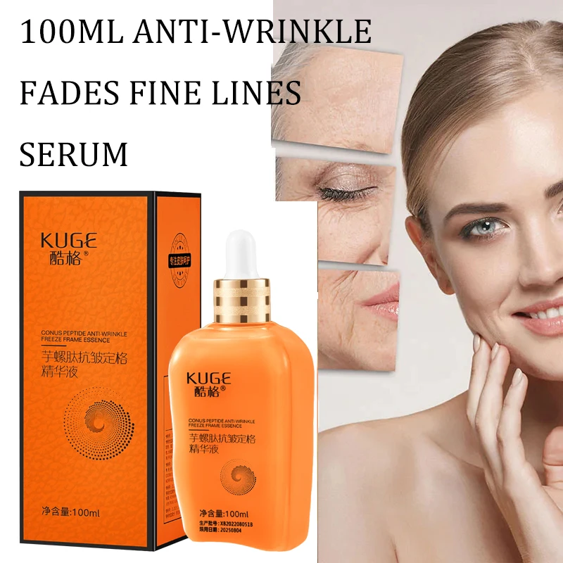 

100ML Instant Wrinkle Remover Face Serum Lifting Firming Fade Fine Lines Anti-aging Essence Whitening Brighten Nourish Skin Care