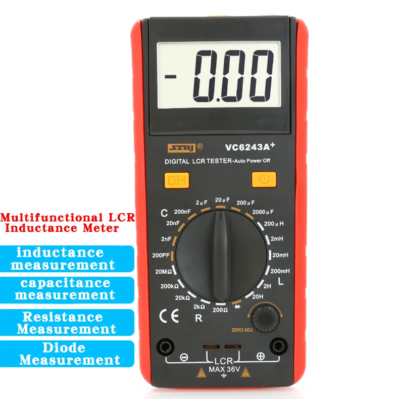 SZBJ LCR tester miernik indukcyjności VC6233A indukcyjność pojemność miernik rezystancji tester specjalistyczny przyrząd