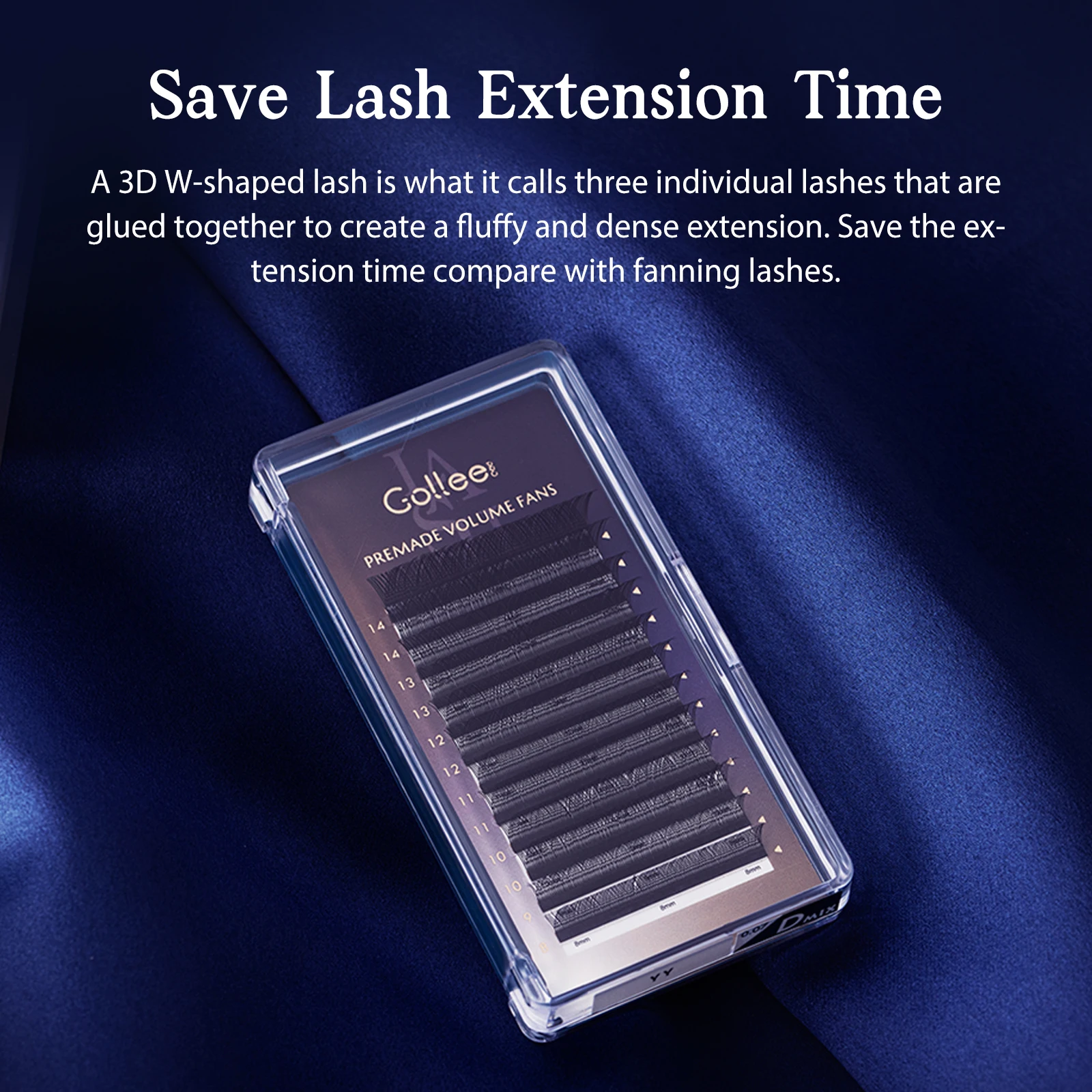 Gollee Nowe Rzęsy 5D W Czarne Gotowe Kępki Przedłużanie Rzęs Naturalne Miękkie Indywidualne Objętościowe Puszyste Sztuczne Rzęsy Narzędzia do Makijażu