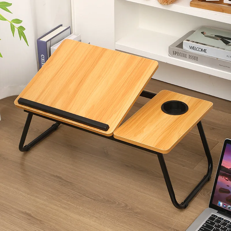 2026 hot sell Lifting computer table, bed table, simple bedroom, flat learning desk, five-speed adjustable