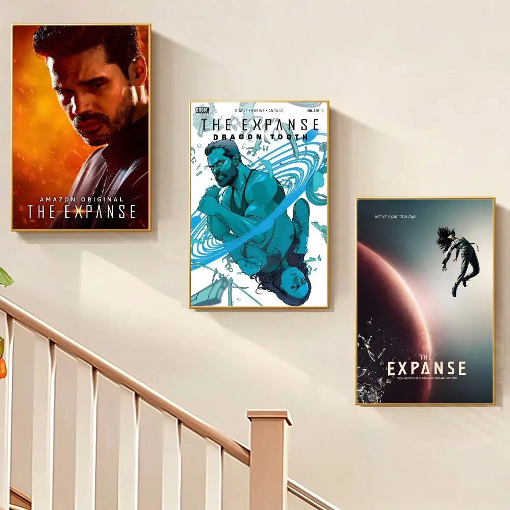 Series Modern The Expanse Poster HD Waterproof PP Wall Art, Self Adhesive Home Decor for Bedroom and Living Room