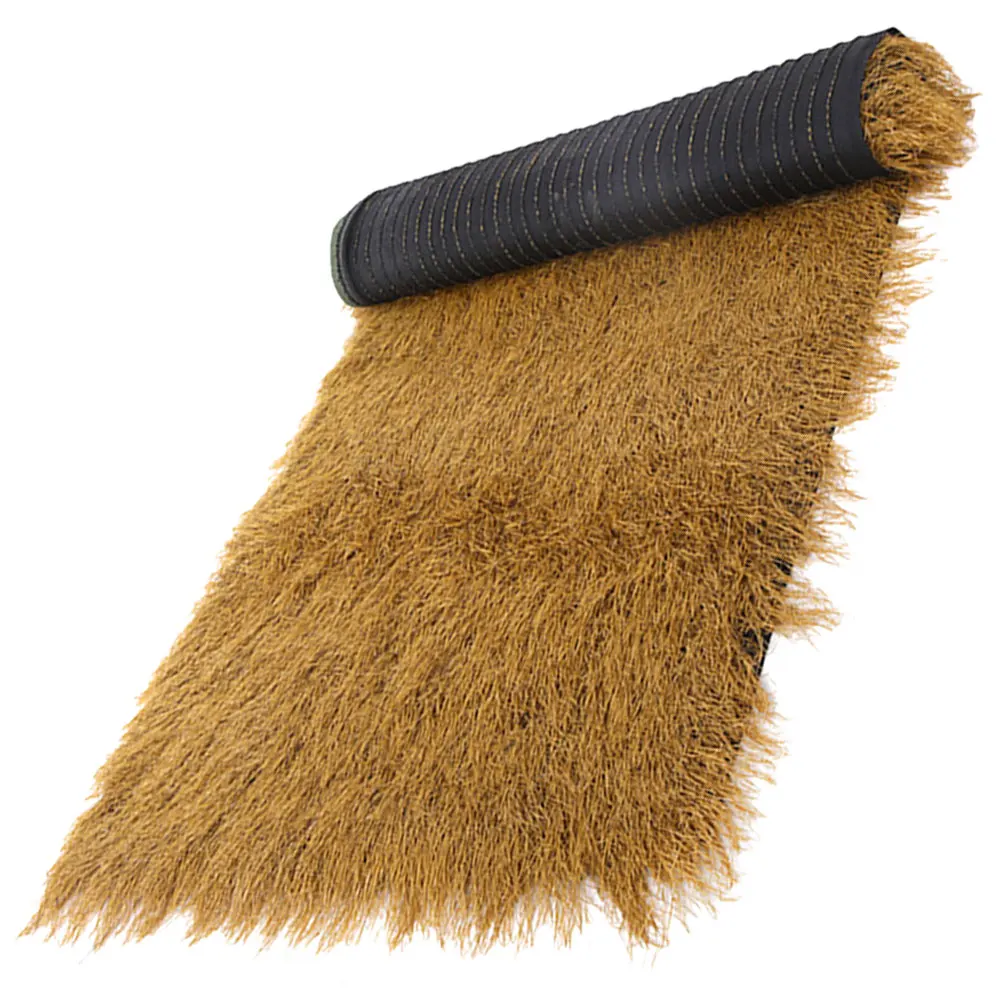 

Simulated Thatched Roof Decoration 1x0.5m Artificial Grass Garden Roofing Fake Straw Simulation Plastic Material Lifelike Vivid