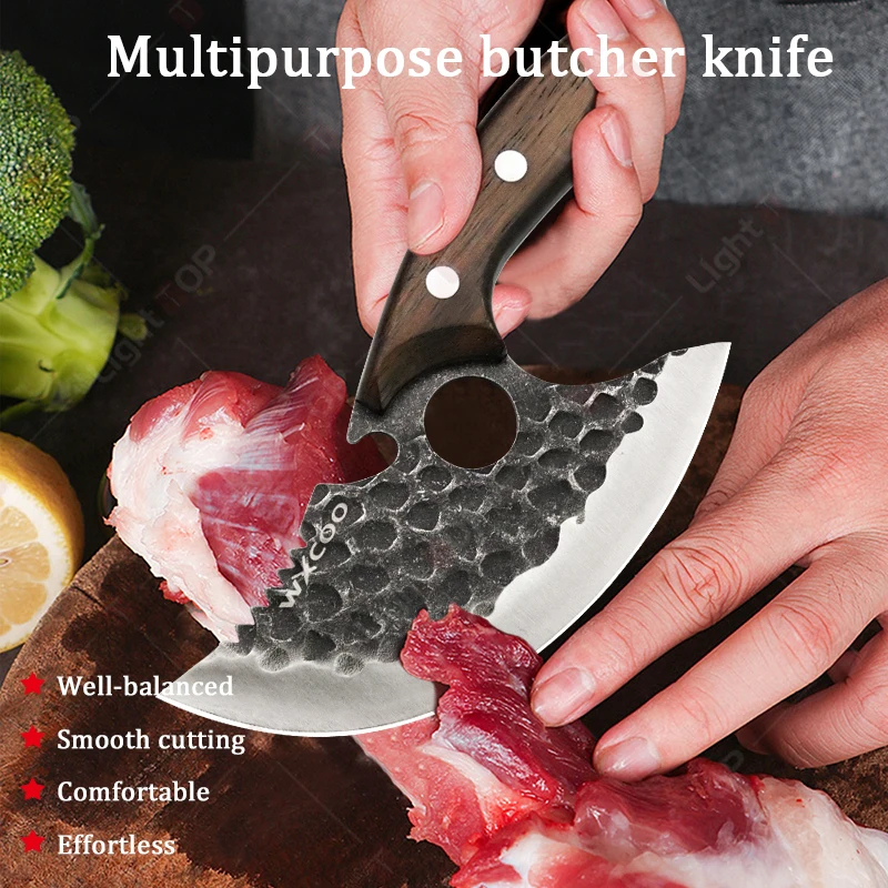 New Multipurpose Kitchen Knives Meat Cleaver Boning Knife Stainless Steel Butcher Knife Ideal for Cutting Fruits and Vegetables