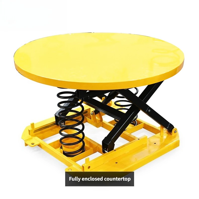 Plataforma elevadora de tijera hidráulica Plataforma de nivelación portátil de 1000 kg/2000 kg adecuada para talleres de almacenes y líneas de montaje.