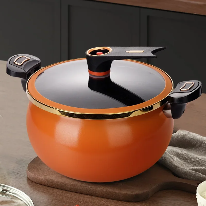 Enamel Micropressure cooking pot hotpot cookware Kitchen pots and pans Non stick Soup Hot pot Multicooker Stew pots for cooking