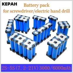 2S1P 3S1P 3S2P 4S1P 4S2P 5S2P 18650  battery pack custom 18650 battery welding 3000mAh / 6000mah battery pack 12.6V to 25.2v sc