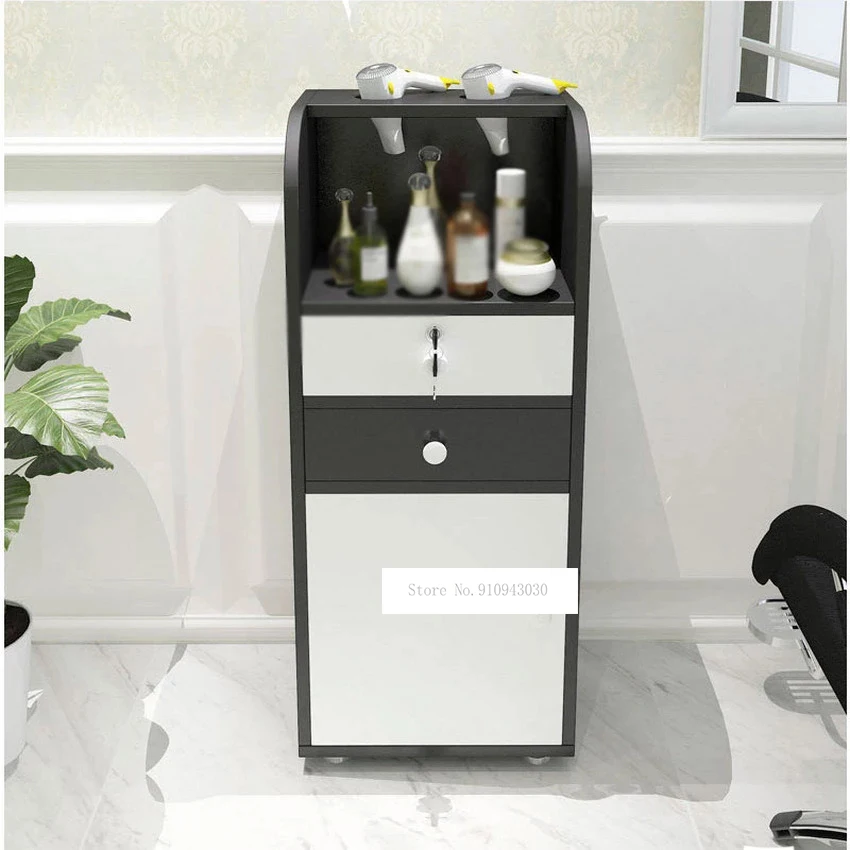 Hair Salon Trolley Hair Shop Beauty Cart Car Stroller For Air Blower Tools Storage Cabinet Professional Hair Salon Furniture