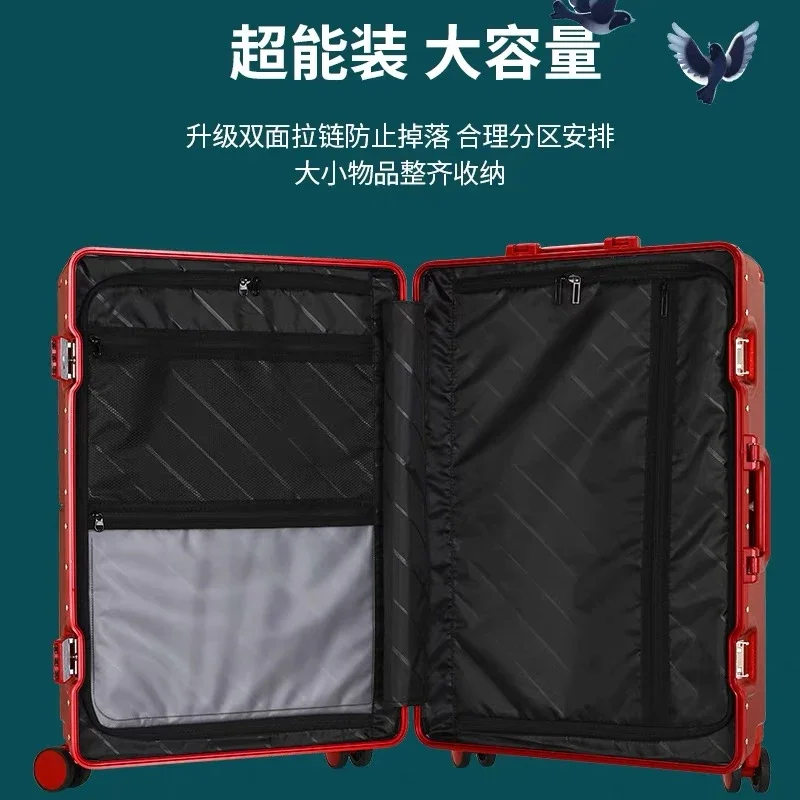 New New High Grade PC Material Aluminium Frame Travel Suit Spinner brand Hard Trolly Rolling Luggage 20\