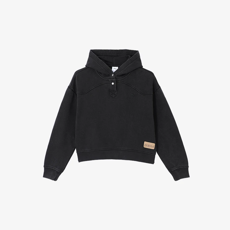 

Оригинальная зимняя женская повседневная спортивная свободная вязаная толстовка Puma 2024, 629608-01