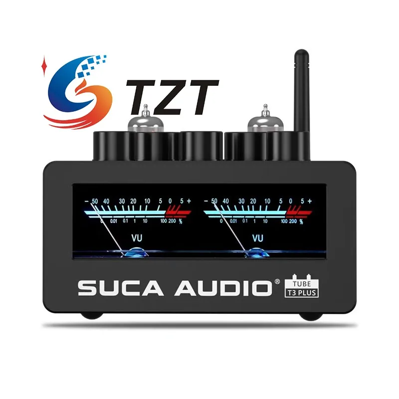TZT SUCA AUDIO TUBE-T3 PLUS 300W + 300W Hifi amplificatore di potenza tubo preamplificatore amplificatore Bluetooth con contatori VU