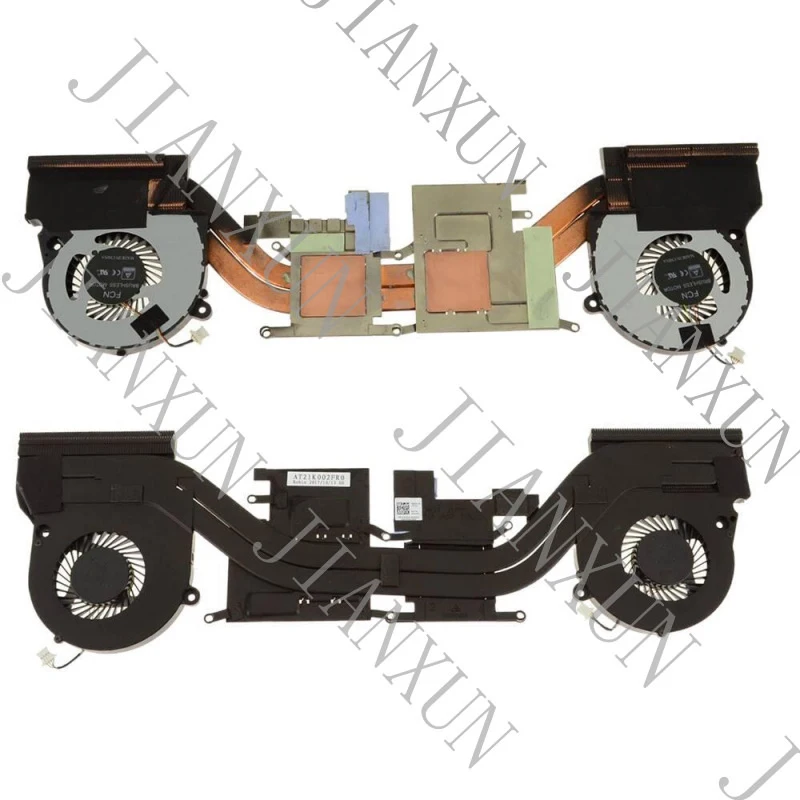 S+CPU GPU Heatsink Fan Set For Dell G7 15 7577 7588 G5 5587 | P/N 04MR2Y 02JJCP 07CJF8 | Dual Fan Cooling Assembly