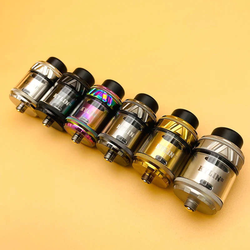 DSX Kylin V3 RTA Atomizer 6ml 25mm Single/Dual Coil Creative Honeycomb Airflow Rebuildable Tank Vape E-Cigarette VS Zeus X RTA