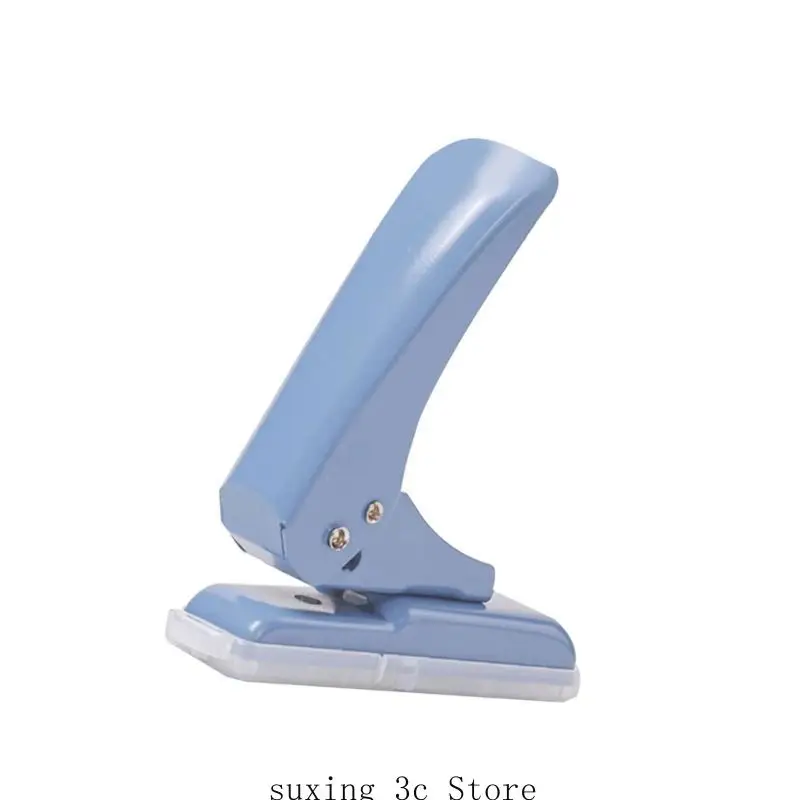 

Paper Puncher Single Hole with Grip Handle, Portable Hand Hold Long Reach Puncher Circle Single Round Paper