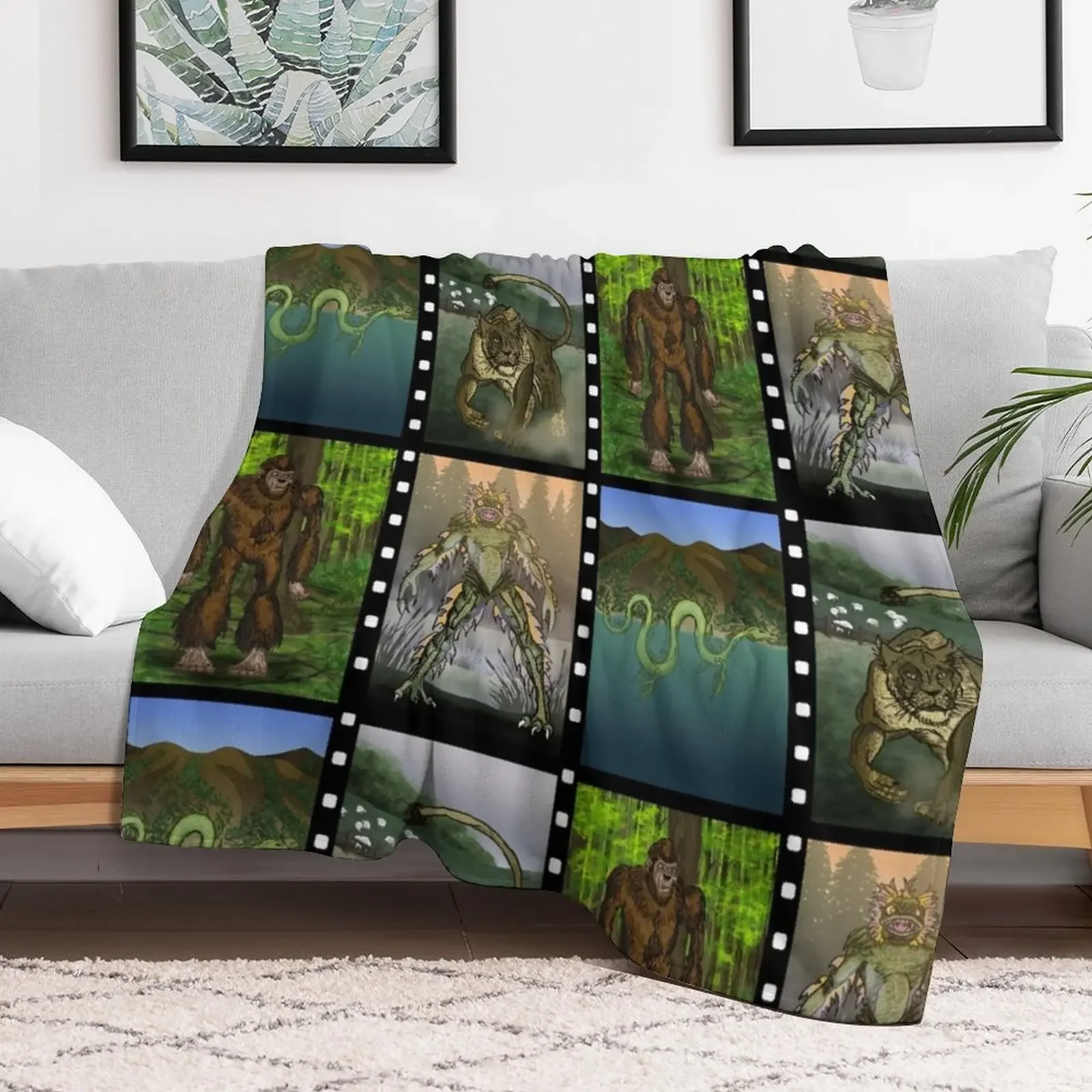 Cryptozoology, Cryptids and Forteana series 1 Throw Blanket Thin Soft Blanket for Summer Night Sleeping