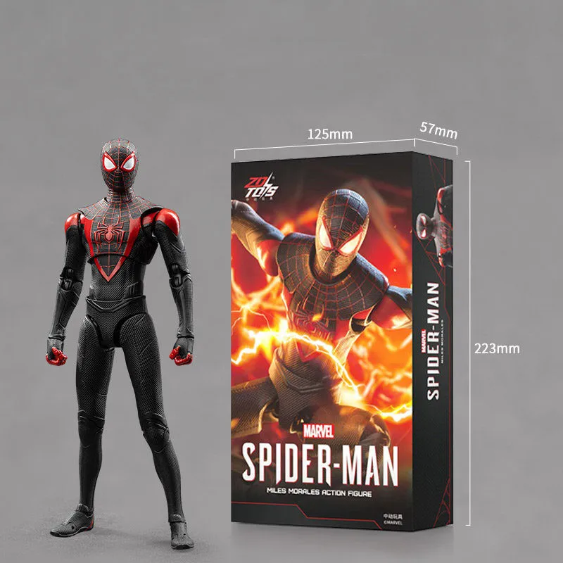 ZD Toys Spider-Man Brandneuer Day Miles Morales Spider-Man Scarlet Spider Hobie Brown ‌ Eisen-Spinnen ‌ Actionfiguren Spielzeugmodell Geschenk – Detail 17