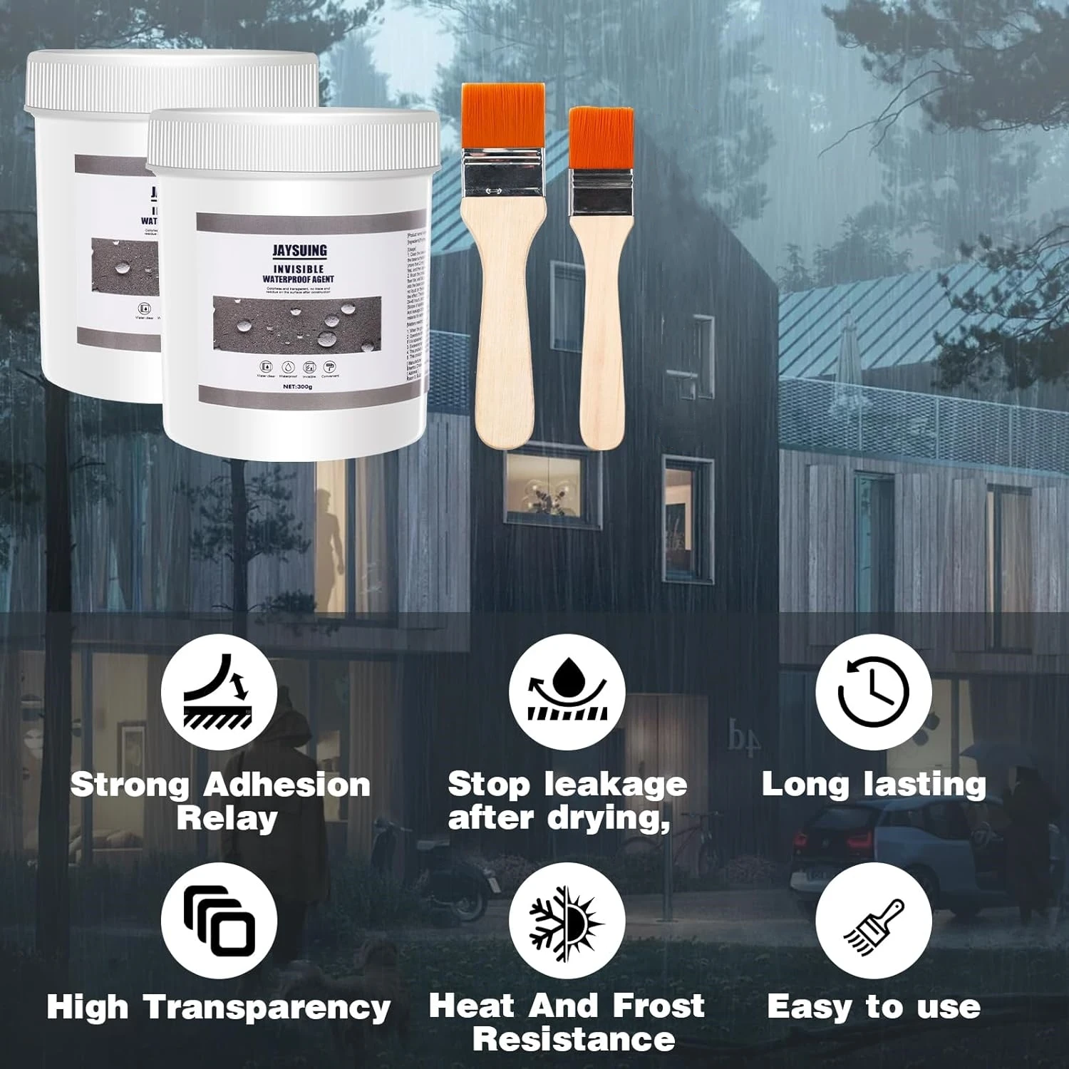 Invisible Waterproof Agent Waterproof Insulating Sealant Transparent Repairing Leak Waterproof Adhesive,Super Strong Bonding image 2