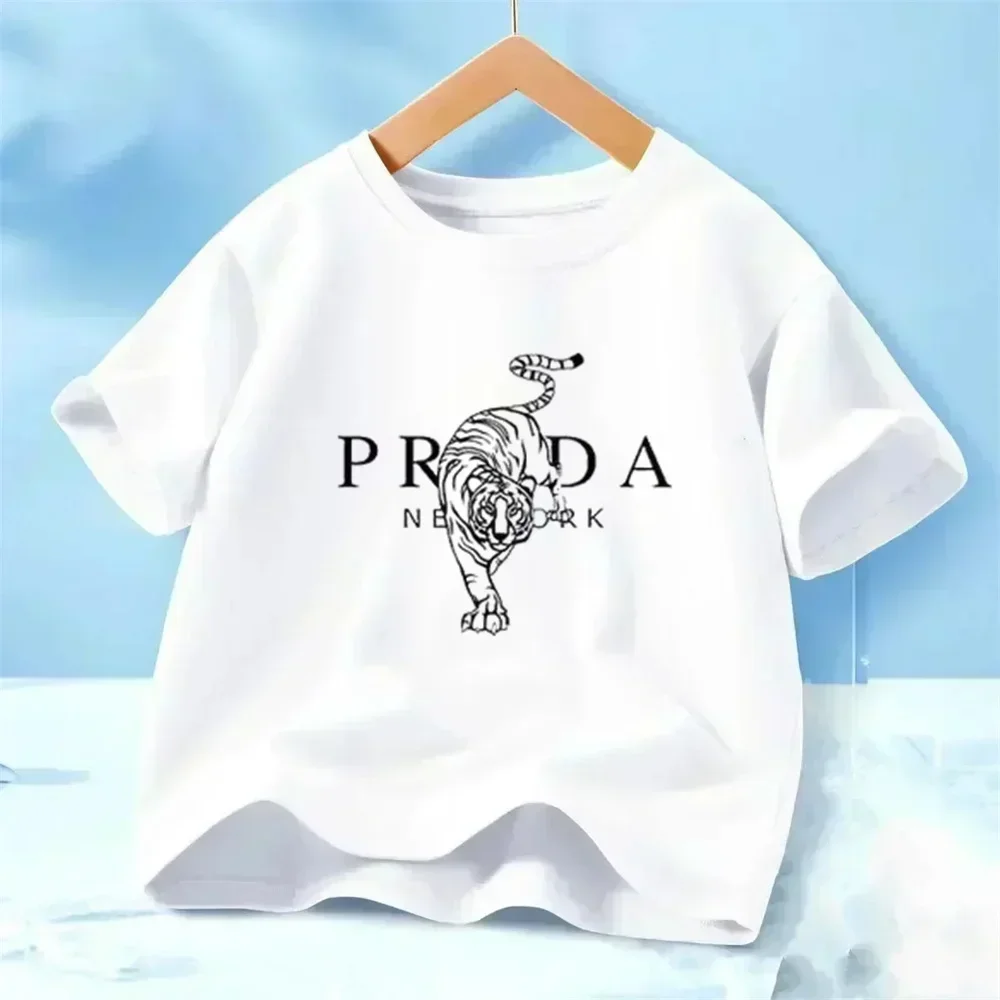 

Best-selling Product - Summer Children's Pure Cotton Round-neck T-shirt - Luxurious and Fashionable Children's Top