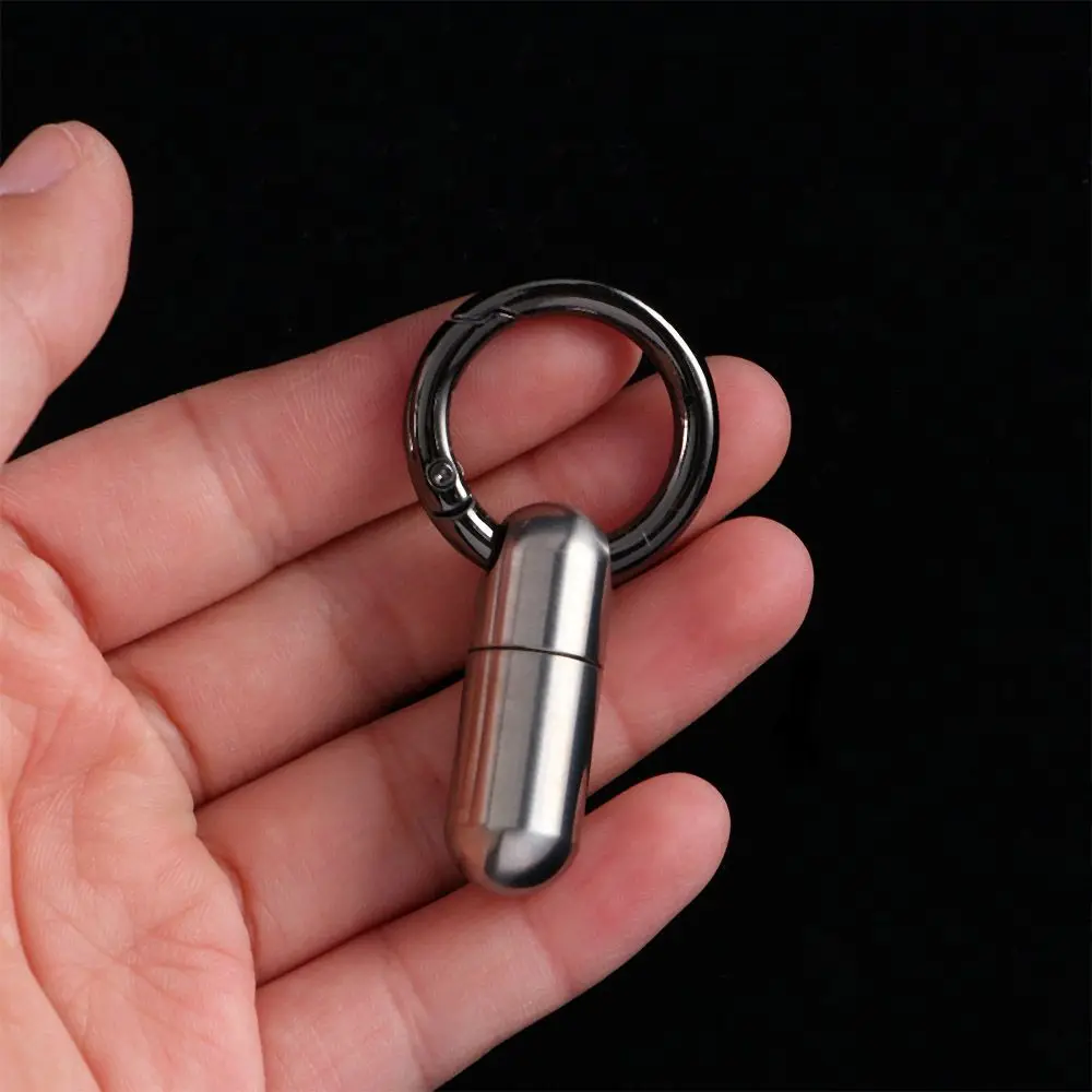 

Emergency Capsule Survival First-Aid Canister Sealed Tank Pill Box Keychain Medicine Bottle Pill Case Canister Pill Bottles