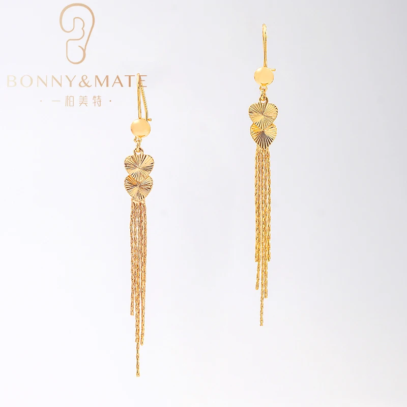 New Fashion Romantic Earrings Simple 18K Gold Plated Women\'s Earrings High Fashion Jewelry