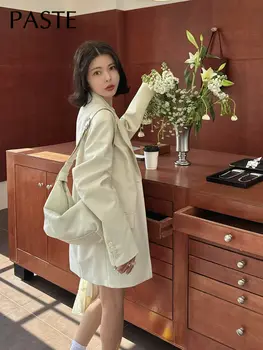 新款經典休閒米色羊皮單肩包,100% 真皮羊皮,女士單肩包,休閒手提包 10 最佳銷售 米色手提包 - №8