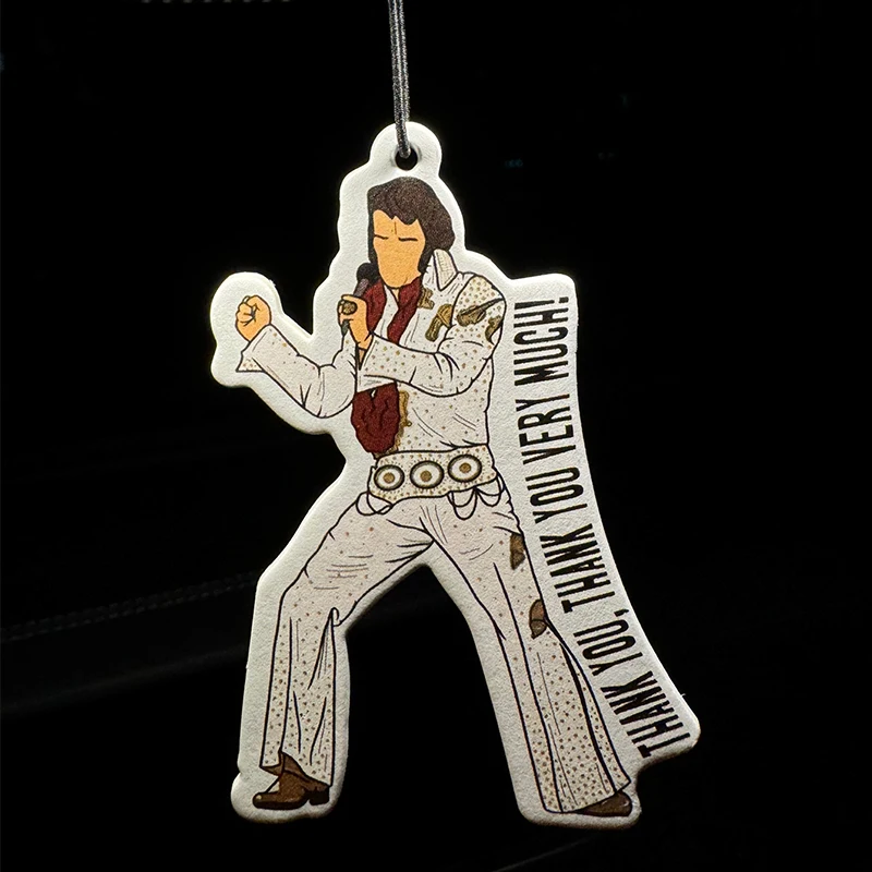 Cute Gift - Pop Culture - Elvis Hilton Fresh Scent Five-Star Unisex Car Perfume and Non-Toxic Air Freshener |   Natural Essential Oils and Aromatherapy Scent Tablets (Noroili/Grapefruit/Cedar) |   Hanging Type and Dual-Purpose with Vent Clip |   Long-Lasting Fragrance for 60-90 Days |   Deodorize and Purify the Air |   Suitable for Use in Cars, Homes, Wardrobes, and Bathrooms. |   Same Fragrance as the One Sold in the Store