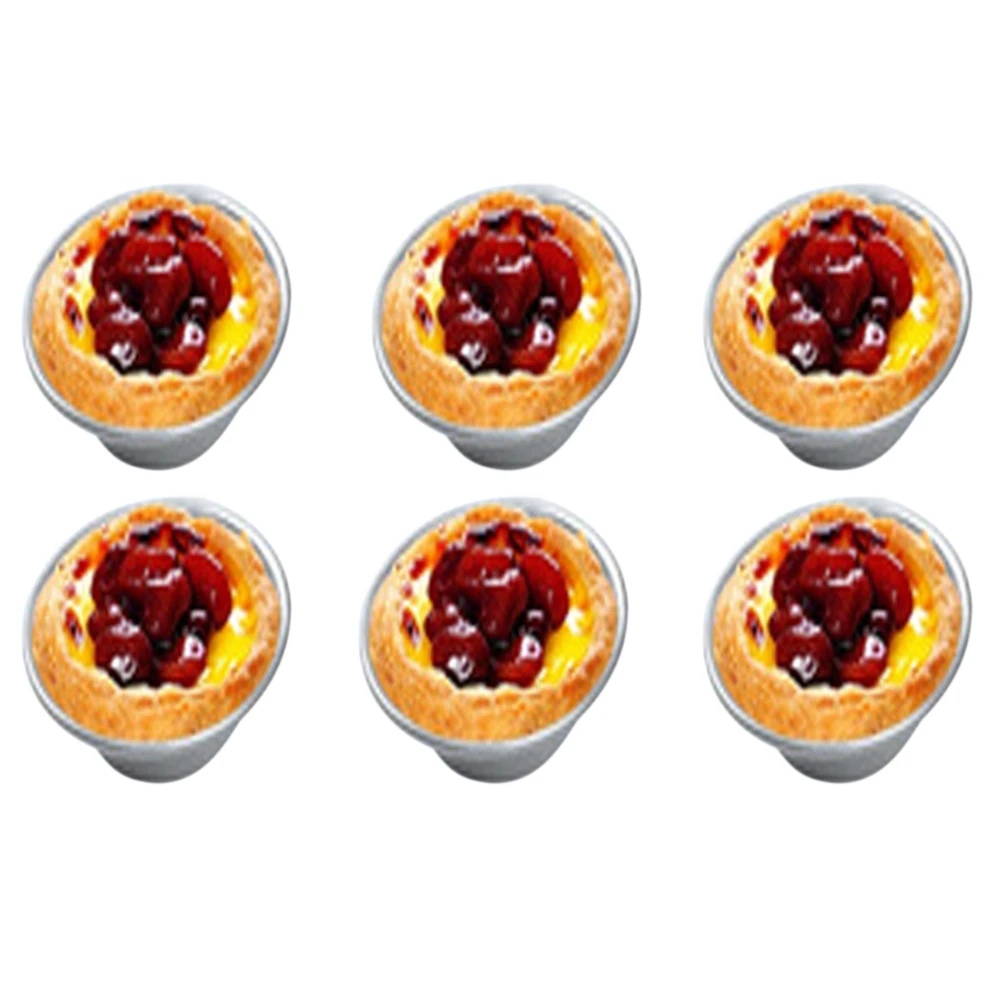 

Egg Tart Mold 24 Piece Metal Reusable Non Stick Baking Tool for Pies Cookies Puddings Chocolate Molds Heat Resistant Not Easy to