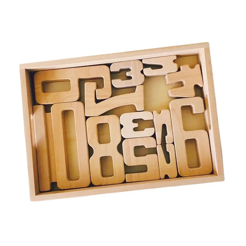 Number-Blocks Intelligent Learning Toy Early Education Wooden Number-Blocks Toys Large Wooden Box Set For Preschoo Boy