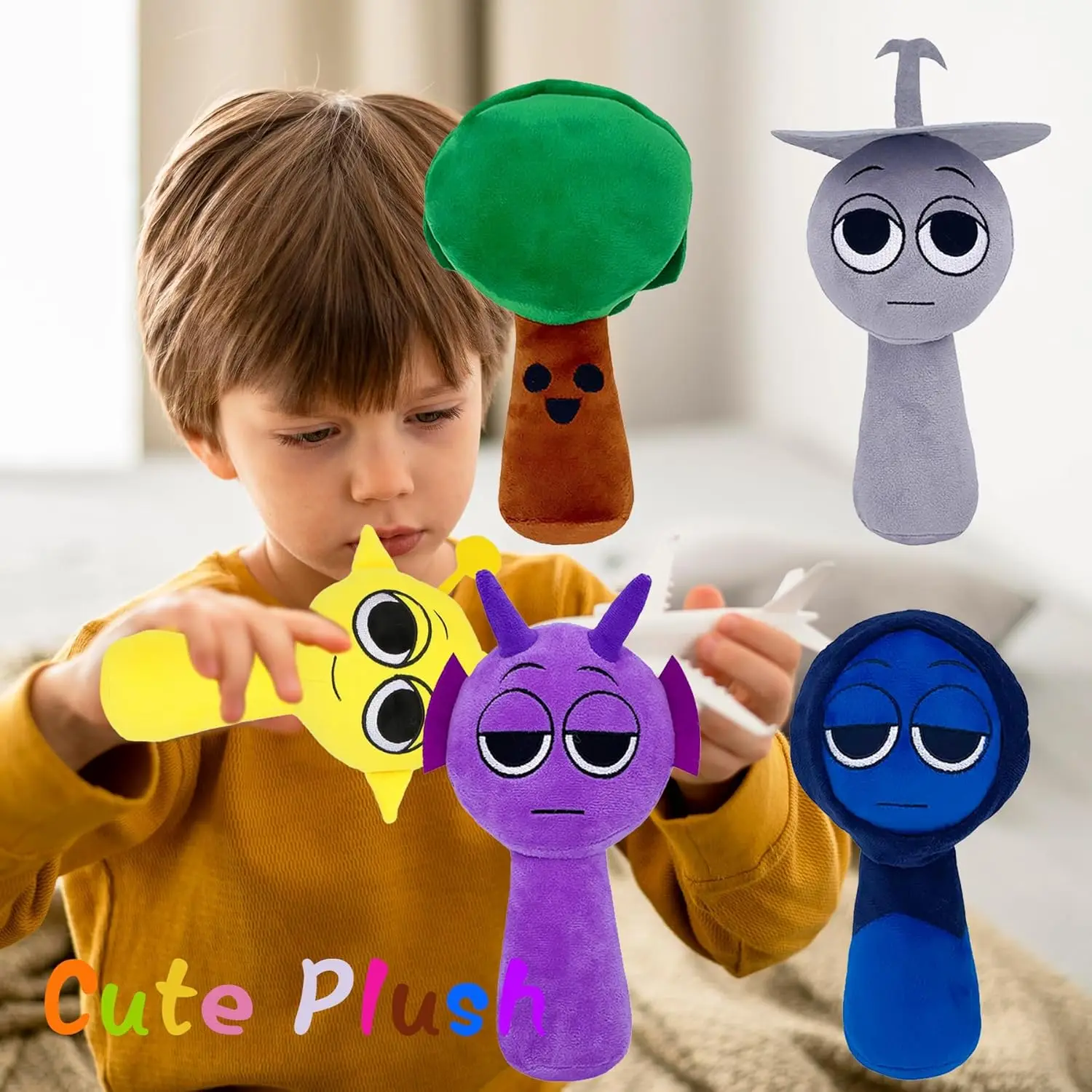 Sprunki ألعاب من القطيفة لعبة الرعب Sprunki peluches Toys جديد Sprunki Mr Fun الكمبيوتر Incredibox وسادة محشوة زينة عيد الميلاد