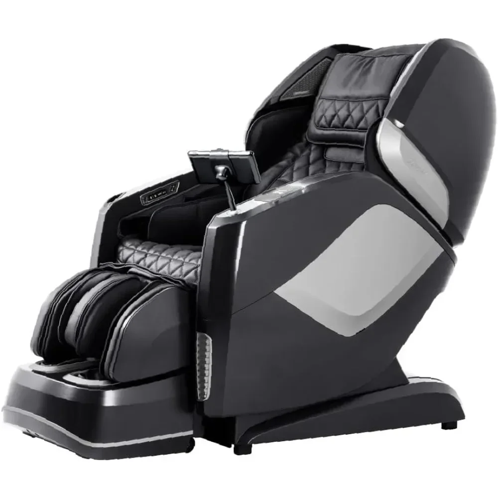 Zero Gravity 4D Massage Chair, SL-Track with Foot Roller, Touch Screen Tablet, Space Saving Design, Heated Massage Chair