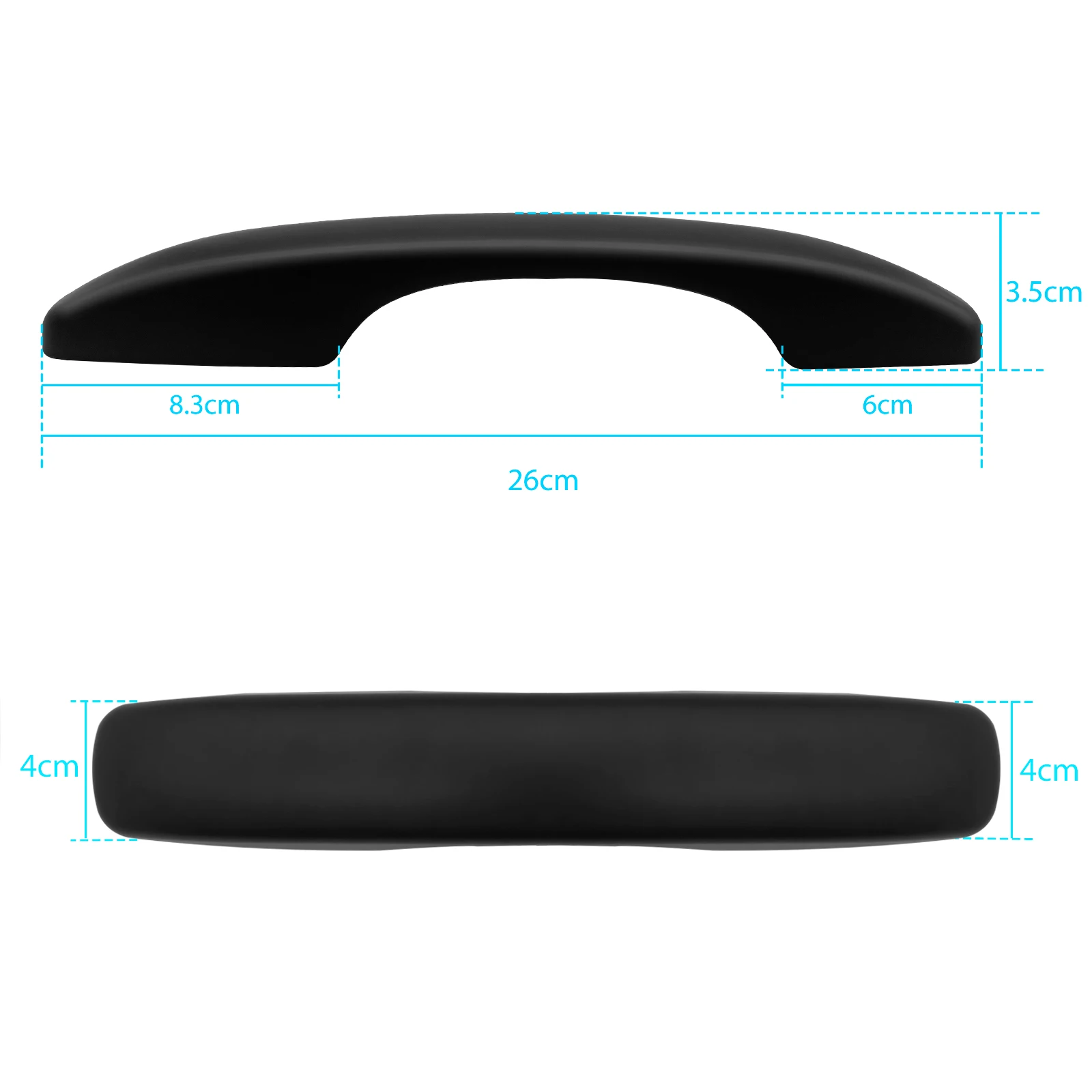 Matte Black Car Door Handle Cover For Ford Ranger 2023 2024 Next Gen Accessories Car Styling