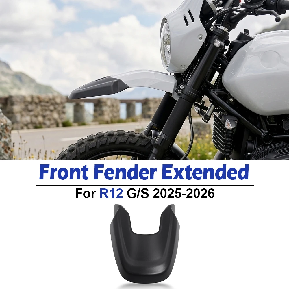 For BMW R12G/S R12 GS R12GS R12 G/S 2025 2026 Motorcycle Flank Splash Guard Front Fender Tip Mudguard Extension Cap Accessories