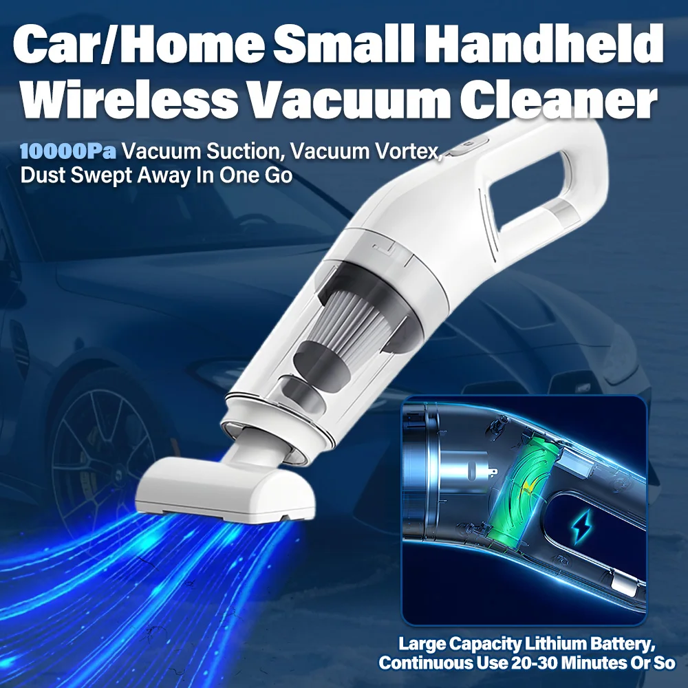 

Car vacuum Cleaner Convenient 9000Pa High Power Wireless Charging Powerful Handheld Vacuum Cleaner Automobile Supplies