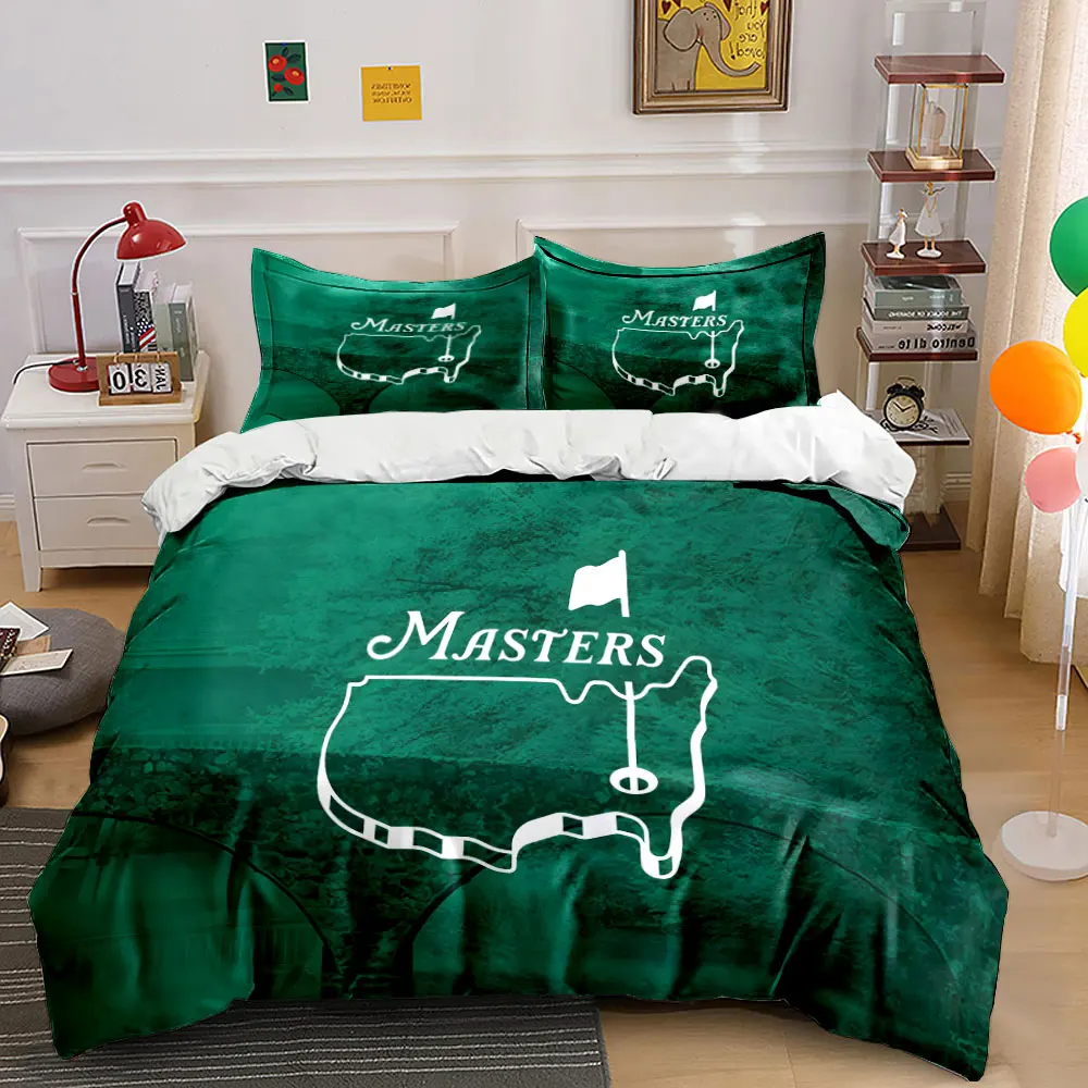 

"Golf Accessories Set for Sports" Multiple sizes kid's and adults' bedroom Exquisite 3PC bedding set, gift