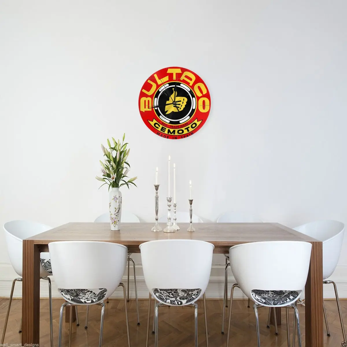 Bultaco Cemoto YELLOW Wall Clock Room Decoration Clock Must-have Ornament Round