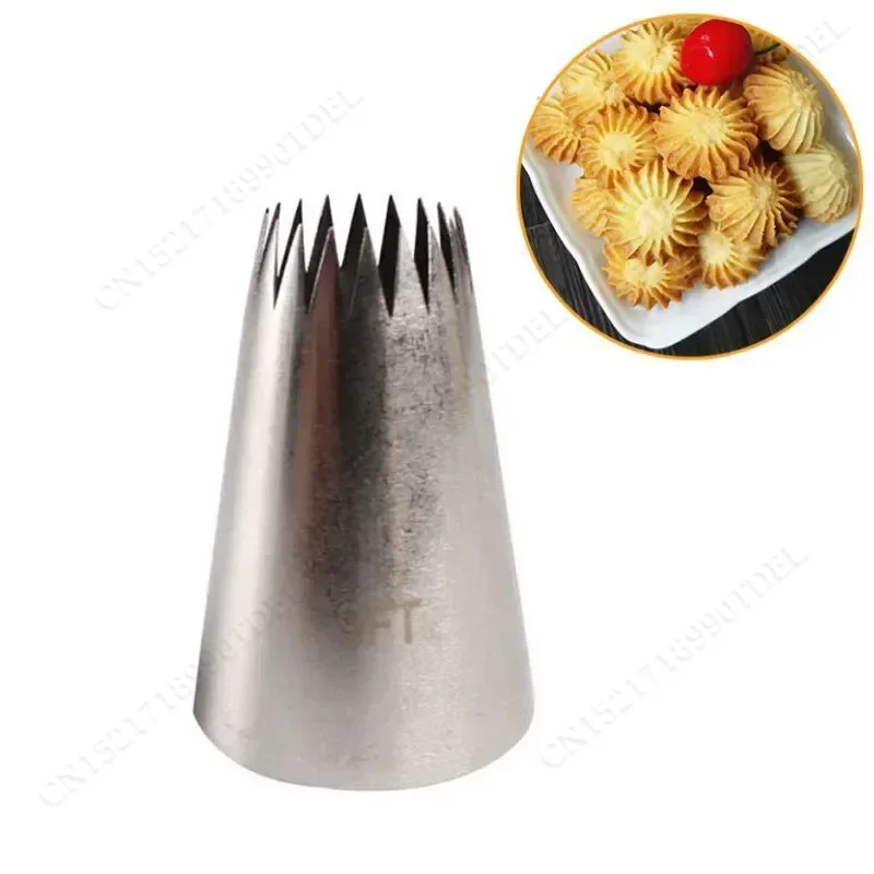 Stainless Steel Extra Large Icing Piping Nozzle Tips 9FT Cookie Cake Cream Fondant Nozzle Tubes Cake Decorating Tools