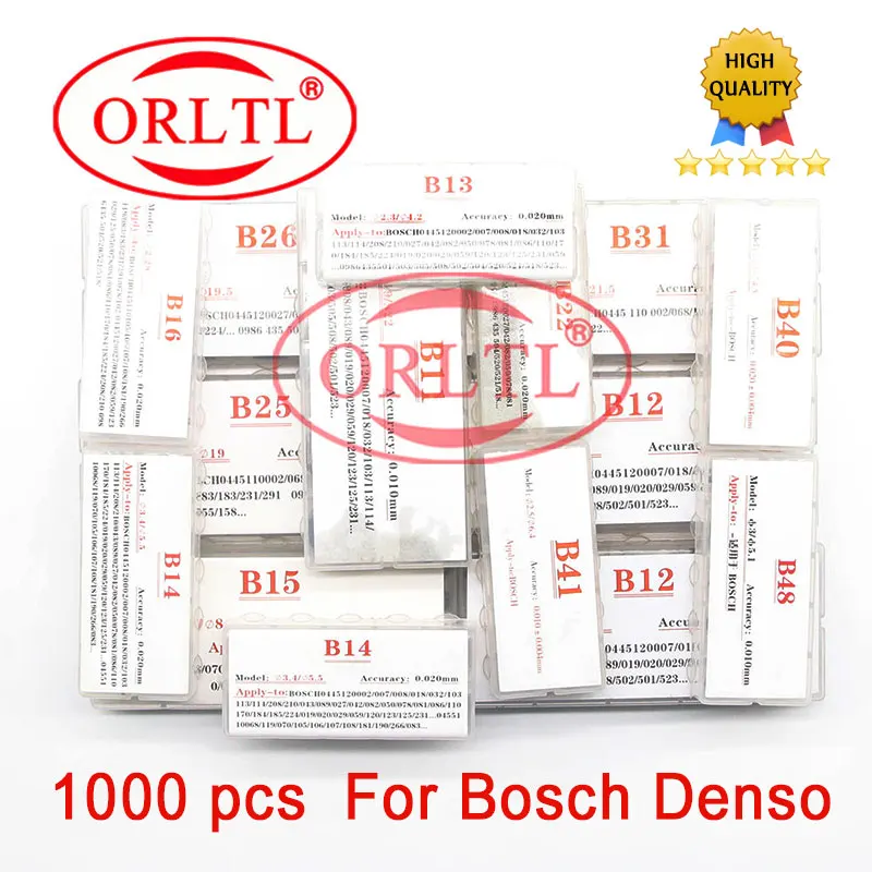 1000PCS New Gaskets Cr Injector Shims B11,B12,B13,B14,B16,B22,B25,B26,B31,B48,B21,B23,B24,B27 Adjust Nozzle Washers For Bosch