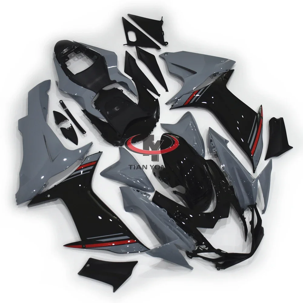 Bodywork Cowling Bright cement gray black stripes Motorcycle Full Fairing Kit For GSXR600 GSXR750 K11 2011-2023 Fit GSXR 600 750